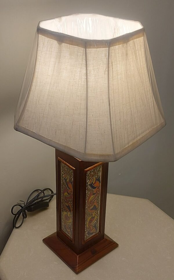 Mithila Art 11" Table Lamp With Shade