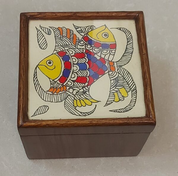 Mithila Art Square Box - Image 2