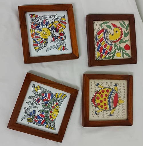 Mithila Art Coaster Single pc. - Image 2