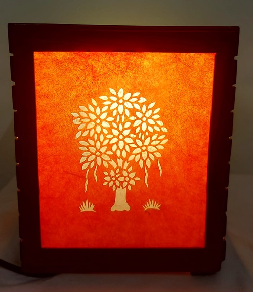 Sanjhi Art Table Lamp - Image 6