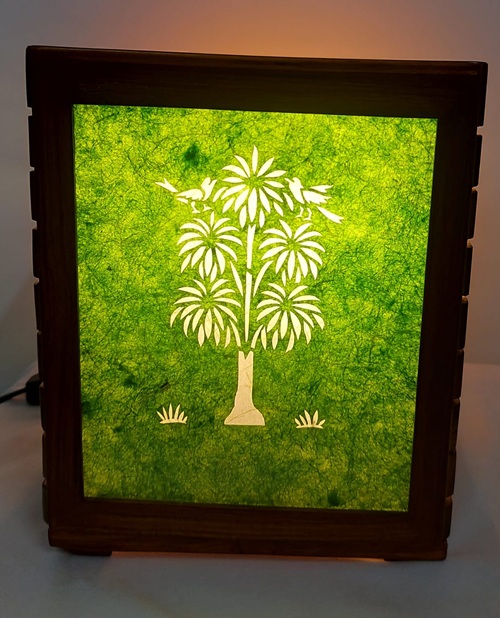 Sanjhi Art Table Lamp