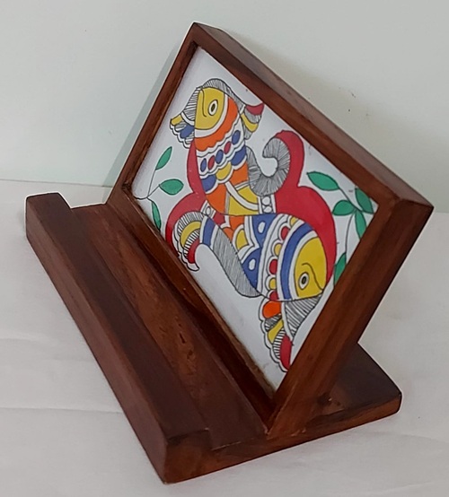 Mithila Art Cell Phone Holder Tree of Life Design - Image 3