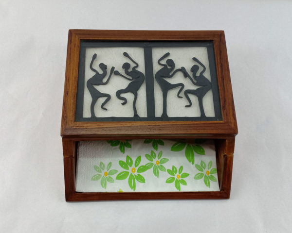 Bastar Tribal Iron Work  Napkin Box