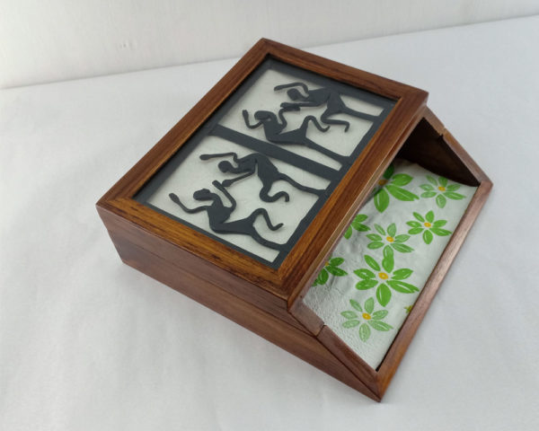 Bastar Tribal Iron Work  Napkin Box - Image 2