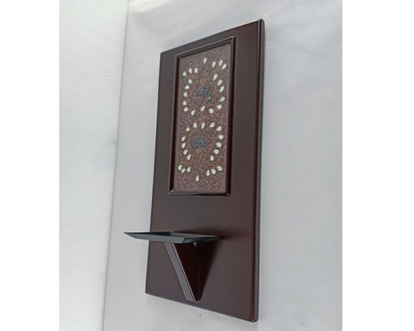 Kundan Zardozi Work Wall Sconce - Image 4