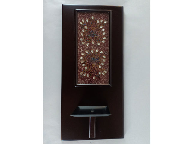 Kundan Zardozi Work Wall Sconce - Image 3