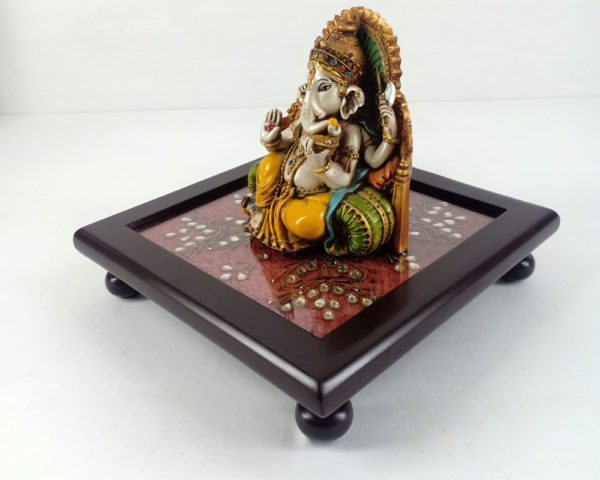 Kundan Zardozi Work Chowki Small - Image 3