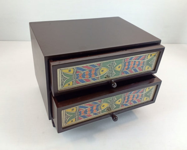 Mithila Art Double-drawer Jewellery Box