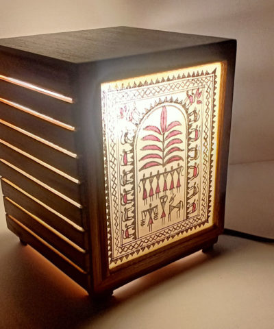 Saura Tribal Art Table Lamp