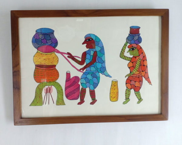 Gond Tribal Art Wall Panel