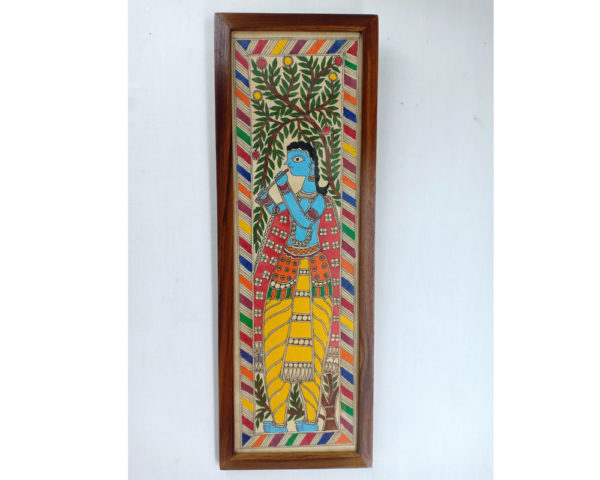 Mithila Art Wall Panel Krishna