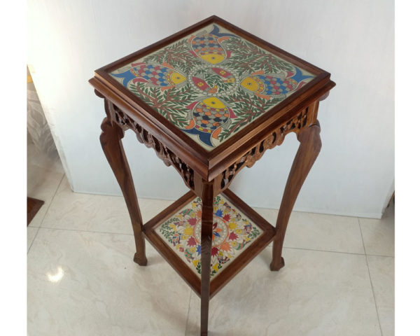 Mithila Art Tall Table