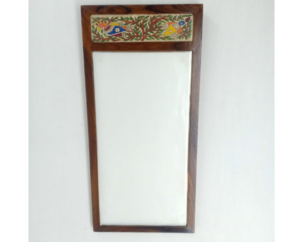 Mithila Art Mirror Teak Small