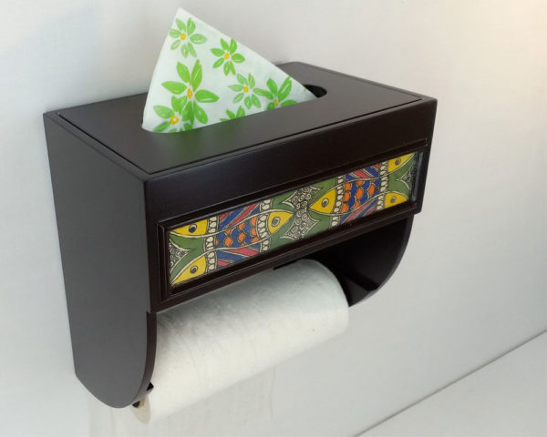 Mithila Art Tissue Box/Kitchen Roll Console - Image 2