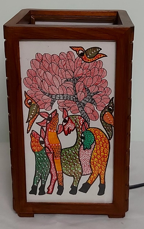Gond Art Table Lamp