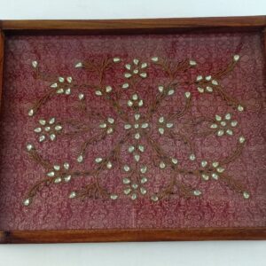 Kundan Zardozi Work Tray Medium