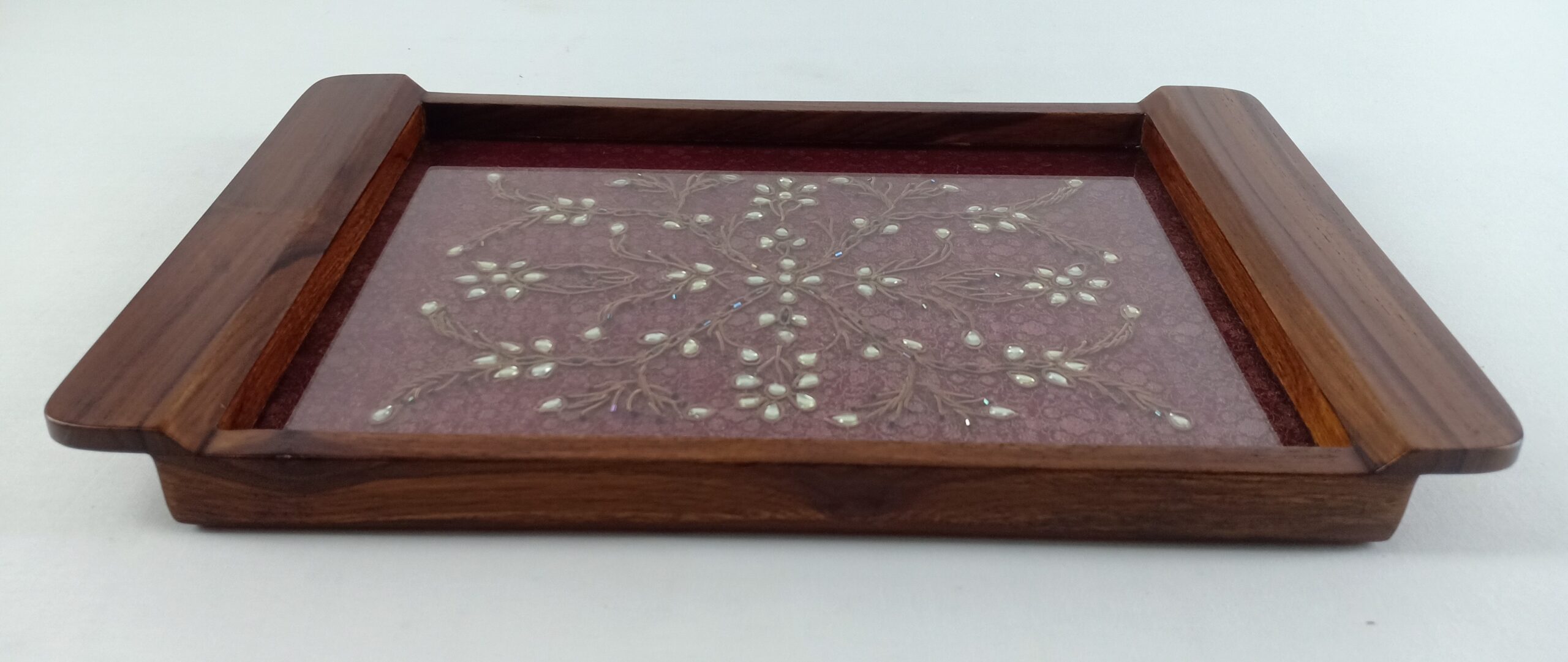 Kundan Zardozi Work Tray Medium - Image 3