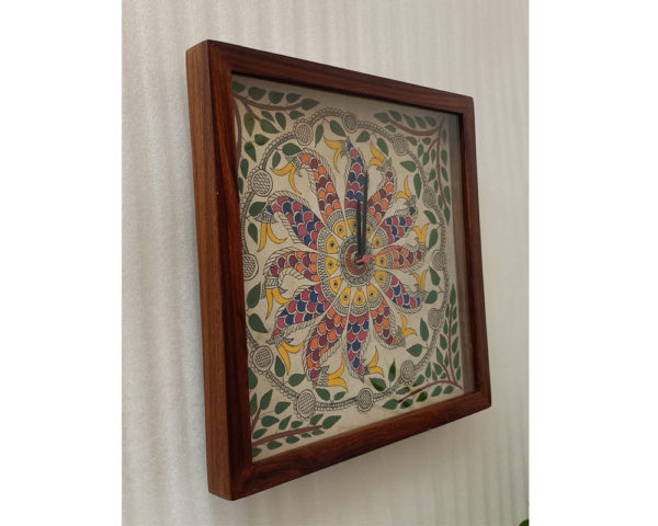 Mithila Art Wall Clock Tortoise - Image 4