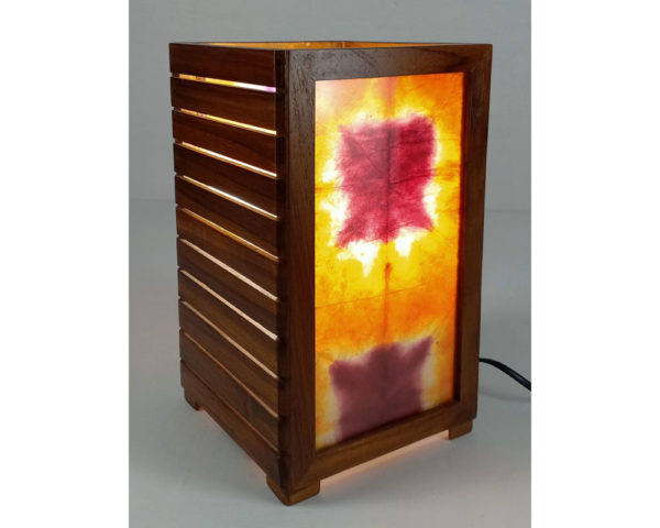 Tie & Dye work on Rice Paper Table Lamp